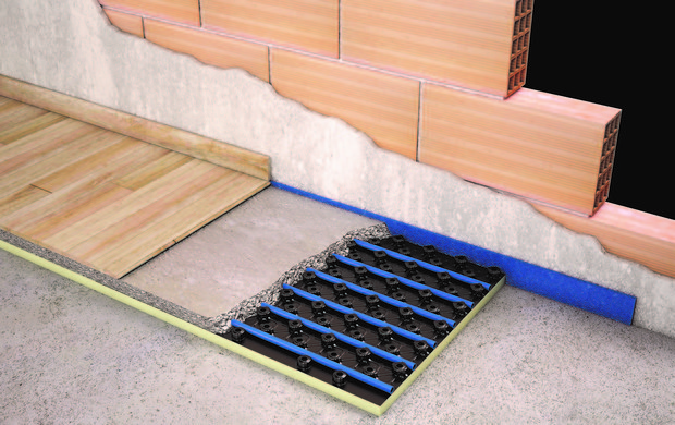 <strong>Sistema isolato per la climatizzazione radiante</strong>