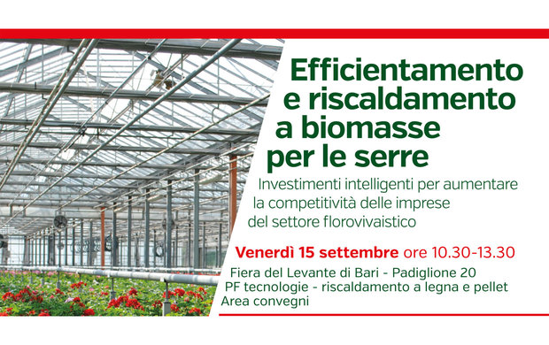 Convegno sul riscaldamento a biomasse per serre
