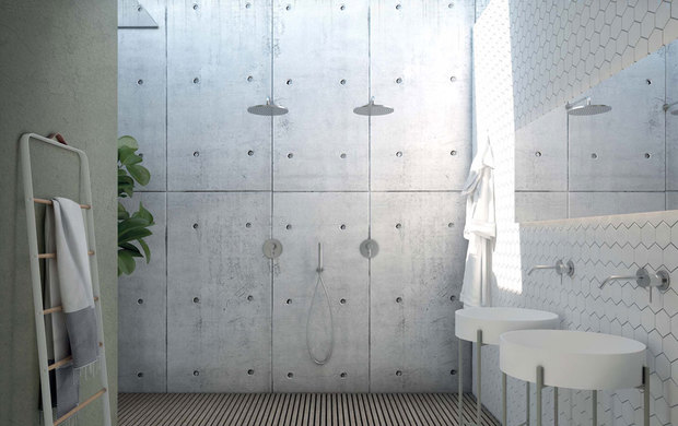 Collezione per bagno in acciaio inox