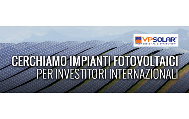 VP Solar crea il servizio Grandi Impianti