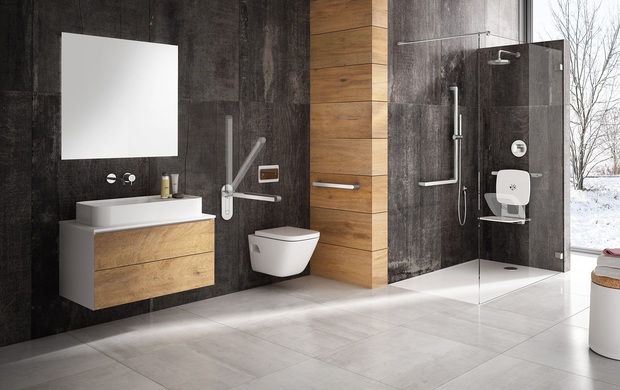 Sistema di maniglioni per bagno