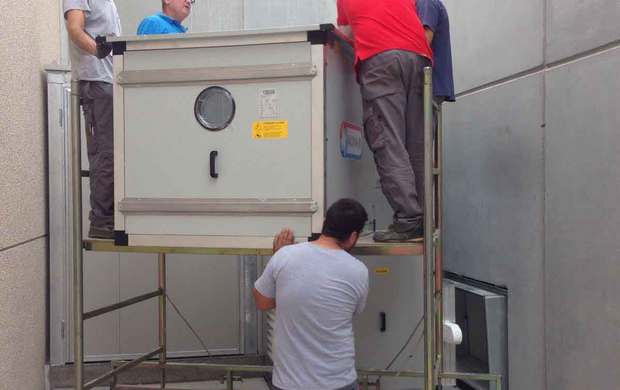 Climatizzazione di una concessonaria d'auto