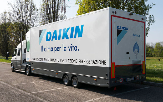 Daikin: tour italiano con due showroom mobili