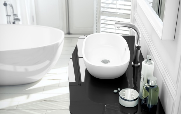 Lavabo dalle linee tonde
