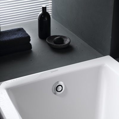 Geberit PushControl: sifone con colonna per vasca da bagno