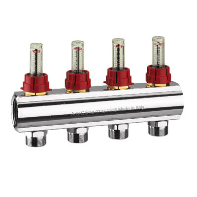 Collettore con regolatori di flusso TopMeter 607DRC di ARTECLIMA
