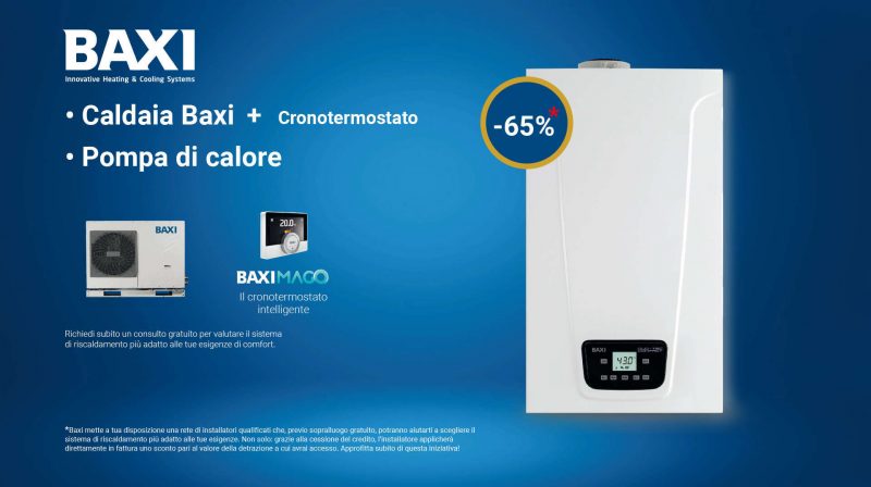 Nuova campagna promozionale per le caldaie Baxi