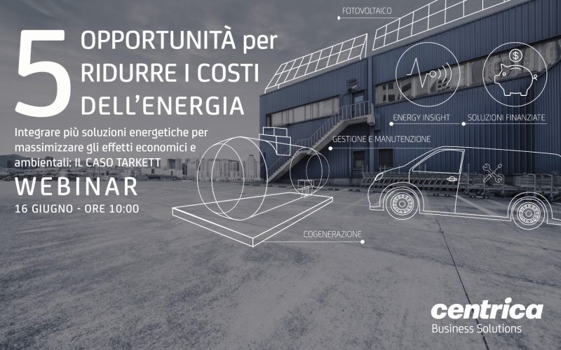 Webinar “5 opportunità per ridurre i costi dell’energia”