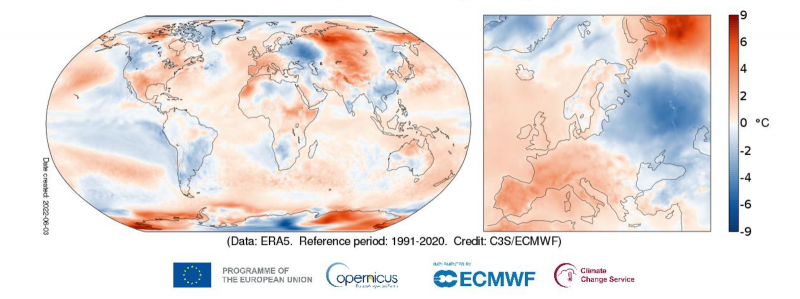 Copernicus: maggio 2022 è stato il quinto più caldo