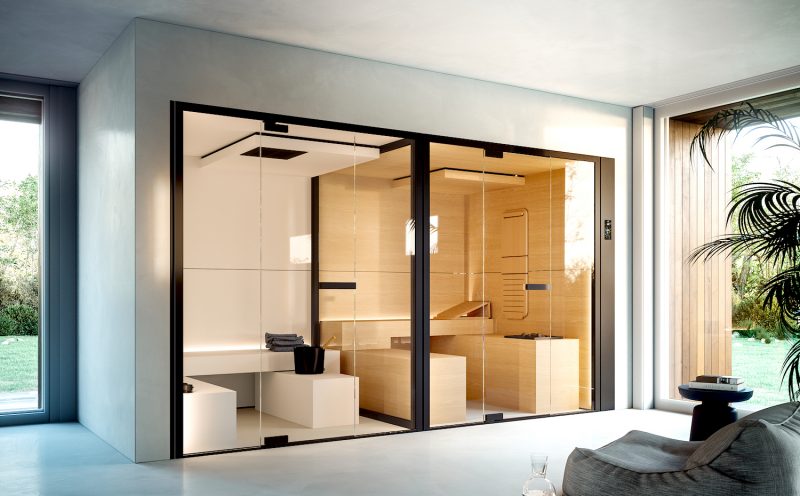 Sauna e bagno turco ChillOut di Glass 1989