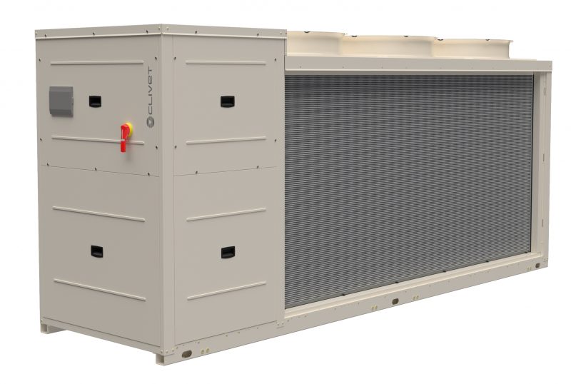 Large EVO (WiSAT-YEE1) Clivet, il nuovo chiller condensato ad aria per installazione esterna