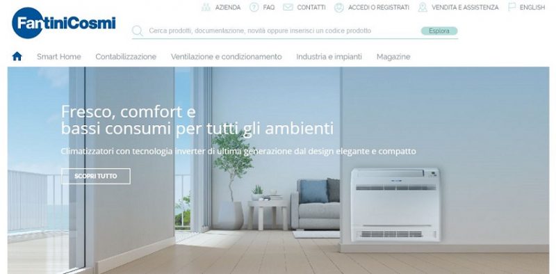 Nuovo sito web Fantini Cosmi