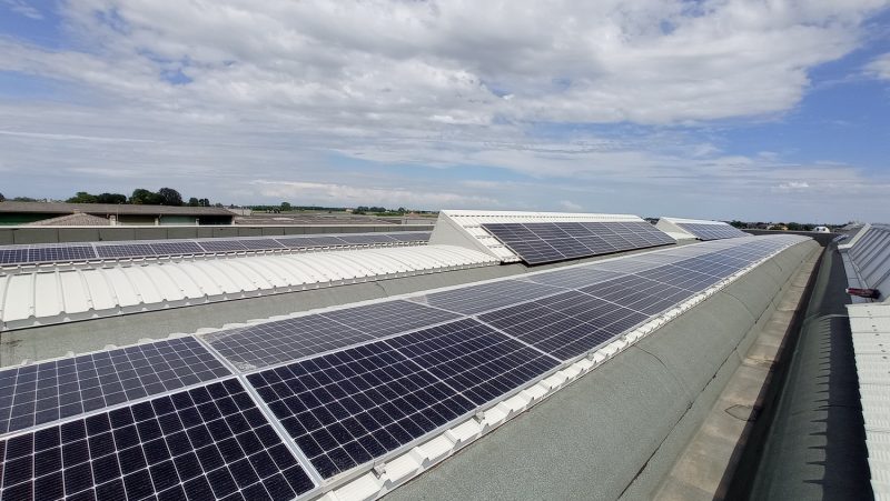 Tetto fotovoltaico sullo stabilimento Lafert