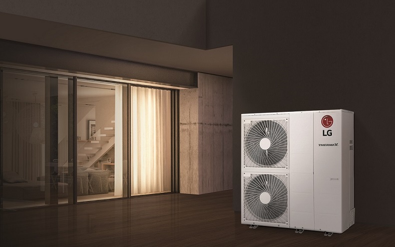 Pompa di calore aria-acqua versatile, potente e silenziosa