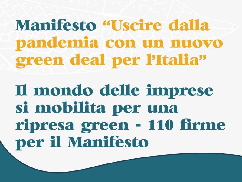 Il mondo delle imprese si mobilita per una ripresa green