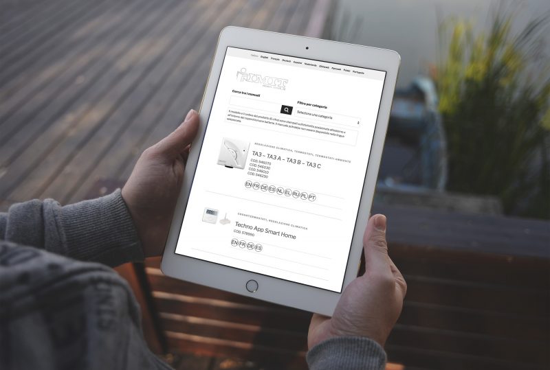Manuali Imit in formato dropdown