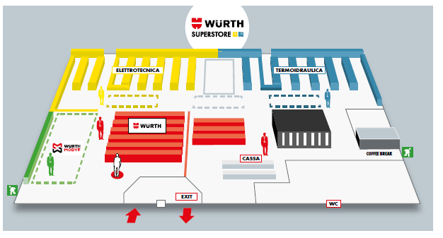 Würth apre nuovo superstore per il mondo elettrico e termosanitario