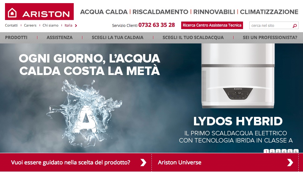 Ariston rinnova la piattaforma web globale - Infoimpianti