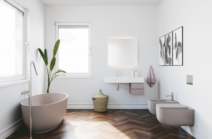 Linea di sanitari e bidet in Livin-Stone®
