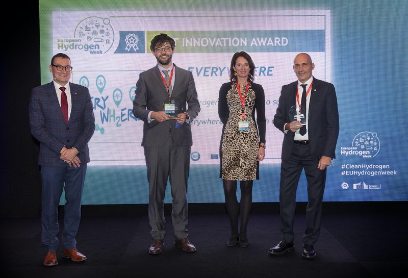 Il progetto EverywH2ere premiato alla European Hydrogen Week