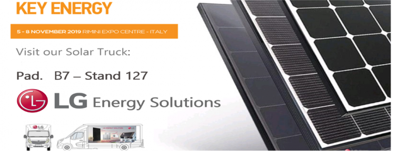 Soluzioni LG per l’energia solare a Key Energy 2019