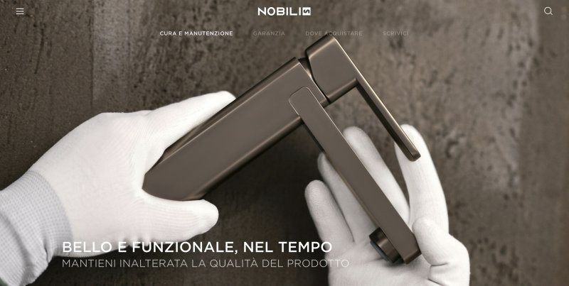 Online il catalogo tutto Made in Italy di Nobili